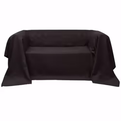 vidaXL Micro-suede Couch Slipcover Brown 140x210cm Sofa Seat Cover Protector