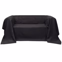 VidaXL 130895, Sofa cover, Suede, Anthracite, Monochromatic, Machine wash, Polyester, 100%