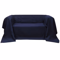 vidaXL Micro-suede Couch Slipcover Navy Blue 210x280cm Sofa Cover Protector