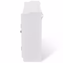 White MDF Wall Cabinet Display Shelf Book/DVD/Glass Storage Coat Bag Cap Key - Additional view 4