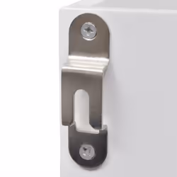 White MDF Wall Cabinet Display Shelf Book/DVD/Glass Storage Coat Bag Cap Key - Additional view 5