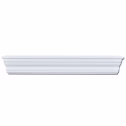 vidaXL 2x Wall Shelves Aaliyah White Display Decor Ornament CD Storage Unit