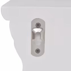 vidaXL 2x Wall Shelves Aaliyah White Display Decor Ornament CD Storage Unit - Additional view 4