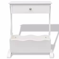 VidaXL Magazine Rack White - Additional view 4