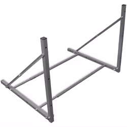 vidaXL Tyre Rack Tyre Storage Rack Tyre Storage Shelf Wheel Stand Silver Steel - Additional view 2