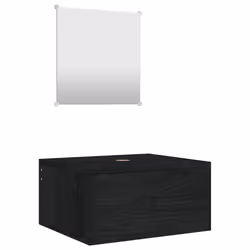 VidaXL 242557, Black, Wood, 30 cm, 30 cm, 2 pc(s)