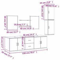VidaXL 242562 bathroom furniture set - Additional view 8