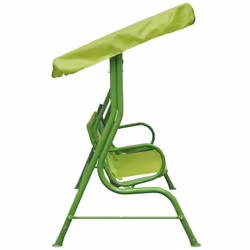 vidaXL Kids Swing Seat Green Garden Outdoor Children Hammock Chair with Canopy