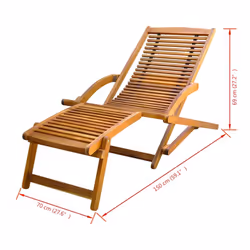 VidaXL 41806 outdoor chair Terrace Padded seat Acacia wood - Additional view 8