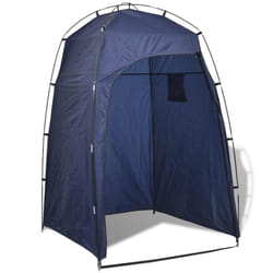 Floorless Shower/WC/Changing Tent with Bag Beach Camping Portable Private Blue
