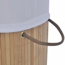 VidaXL 242723 laundry basket Round Bamboo Natural - Additional view 5