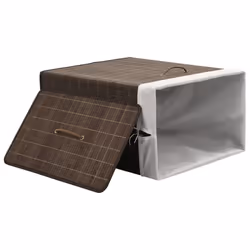 VidaXL 242726 laundry basket Rectangular Bamboo Brown