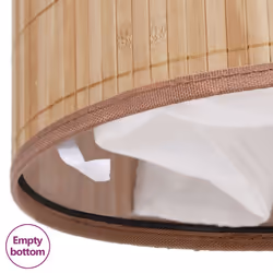 Laundry Hamper Basket Bamboo Washing Clothes Bin Storage 3 Shapes Natural/Brown - light brown - Additional view 5