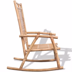 vidaXL Rocking Chair Bamboo Living Room Indoor Outdoor Furniture Relaxing Seat - Additional view 2