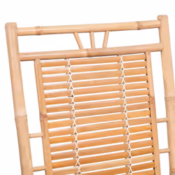 vidaXL Rocking Chair Bamboo Living Room Indoor Outdoor Furniture Relaxing Seat - Additional view 7