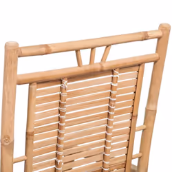 vidaXL Rocking Chair Bamboo Living Room Indoor Outdoor Furniture Relaxing Seat - Additional view 8