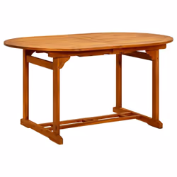 vidaXL Solid Wood Acacia Garden Table Patio Outdoor Dining Table Furniture - Additional view 5