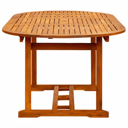 vidaXL Solid Wood Acacia Garden Table Patio Outdoor Dining Table Furniture - Additional view 7