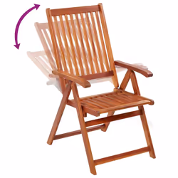 VidaXL 41820 outdoor chair Terrace Acacia wood Natural - Additional view 4