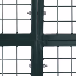 vidaXL Double Door Fence Gate Outdoor Gate Driveway Gate Powder-Coated Steel - Additional view 7