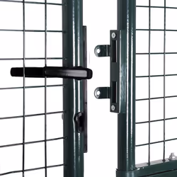 vidaXL Double Door Fence Gate Outdoor Gate Driveway Gate Powder-Coated Steel - Additional view 8