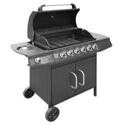 VidaXL 41905 outdoor barbecue/grill Kettle Natural gas Black, Stainless steel 12000 W