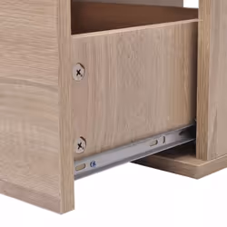 vidaXL Bathroom Furniture and Basin Set 9 Piece Beige Home Vanity Cabinet - Additional view 7