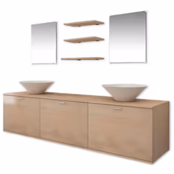 VidaXL 272234, White, 1800 mm, 450 mm, 450 mm, 50 cm, 40 cm