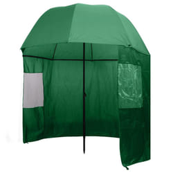 Fishing Umbrella Brolly Shelter Tent Angler Waterproof Side Top Protection