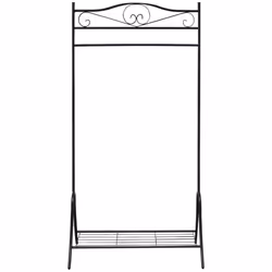 VidaXL Clothing Rack Black Steel