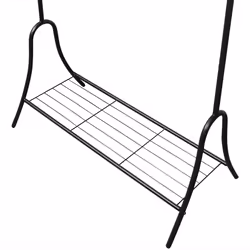 VidaXL Clothing Rack Black Steel - Additional view 4