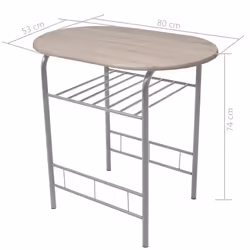VidaXL Breakfast Bar Set MDF - Additional view 8