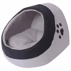 Dog Kitten Puppy Pet Cat Cubby Bed with Cushion Mat Polyester Fleece Washable M