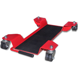 vidaXL Motorcycle Dolly Centre Stand Red Motorbike Tool Garage Mover Paddock