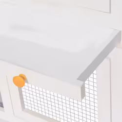 vidaXL Animal Rabbit Cage Double Floor Wood Chicken Mouse Pet Hutch House - Additional view 7