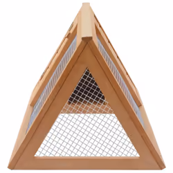 vidaXL Animal Rabbit Cage Wood Pet Cubby Room Hutch Habitat House Carrier