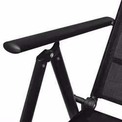 VidaXL 41731 outdoor chair Terrace Polyester, Polyvinyl chloride (PVC) Black - Additional view 6