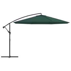 vidaXL Cantilever Garden Parasol Sunshade Outdoor Umbrella Patio Canopy Green - Additional view 2
