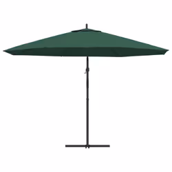 vidaXL Cantilever Garden Parasol Sunshade Outdoor Umbrella Patio Canopy Green - Additional view 4