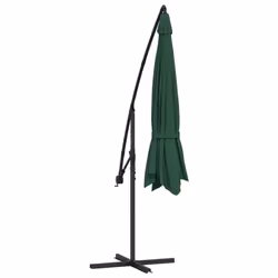 vidaXL Cantilever Garden Parasol Sunshade Outdoor Umbrella Patio Canopy Green - Additional view 5