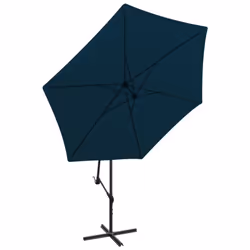 vidaXL Cantilever Garden Parasol Sunshade Outdoor Umbrella Patio Canopy Blue