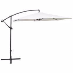 vidaXL Cantilever Garden Parasol Sunshade Outdoor Umbrella Canopy Sand White