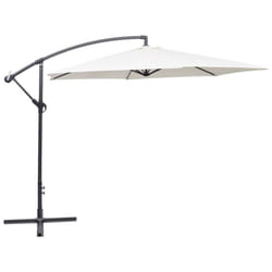 vidaXL Cantilever Garden Parasol Sunshade Outdoor Umbrella Canopy Sand White