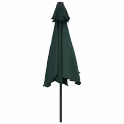 vidaXL LED Cantilever Garden Parasol Sunshade Outdoor Umbrella Canopy Green - Additional view 5