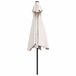 vidaXL LED Cantilever Garden Parasol Sunshade Outdoor Umbrella Sand White - Additional view 5
