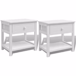 VidaXL 242871, White, MDF, Paulownia, Plywood, 325 x 240 x 100 mm, 400 mm, 290 mm, 420 mm