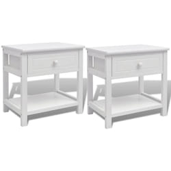 VidaXL 242871 nightstand/bedside table White