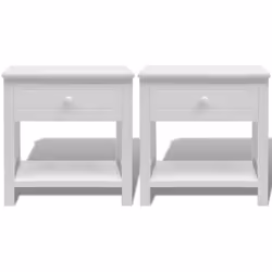 VidaXL 242871 nightstand/bedside table White