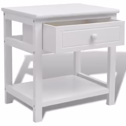VidaXL 242871 nightstand/bedside table White - Additional view 4