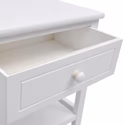 VidaXL 242871 nightstand/bedside table White - Additional view 5